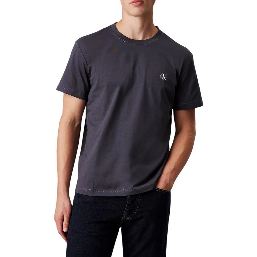 CALVIN KLEIN JEANS 2 PACK MONOGRAM T-SHIRT ΑΝΔΡΙΚΟ CK BLACK