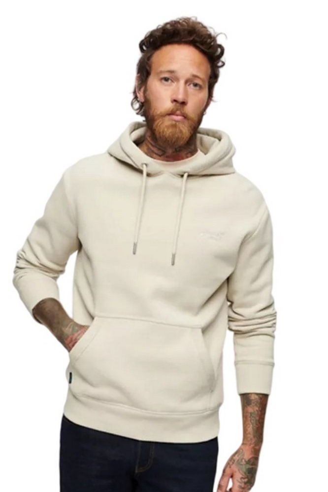 SUPERDRY D2 OVIN ESSENTIAL LOGO HOODIE ΦΟΥΤΕΡ ΜΠΛΟΥΖΑ ΑΝΔΡΙΚΗ BEIGE