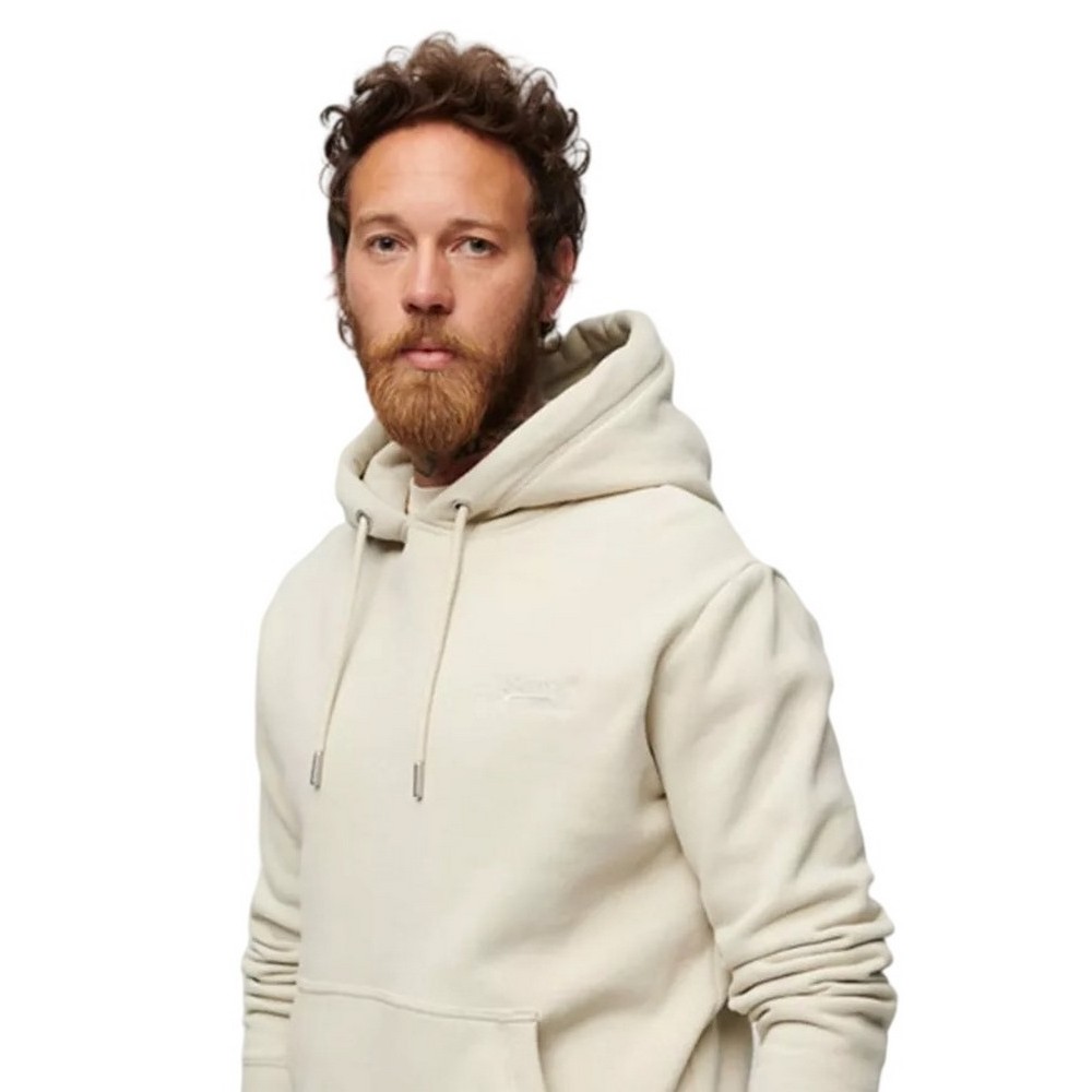 SUPERDRY D2 OVIN ESSENTIAL LOGO HOODIE ΦΟΥΤΕΡ ΜΠΛΟΥΖΑ ΑΝΔΡΙΚΗ BEIGE