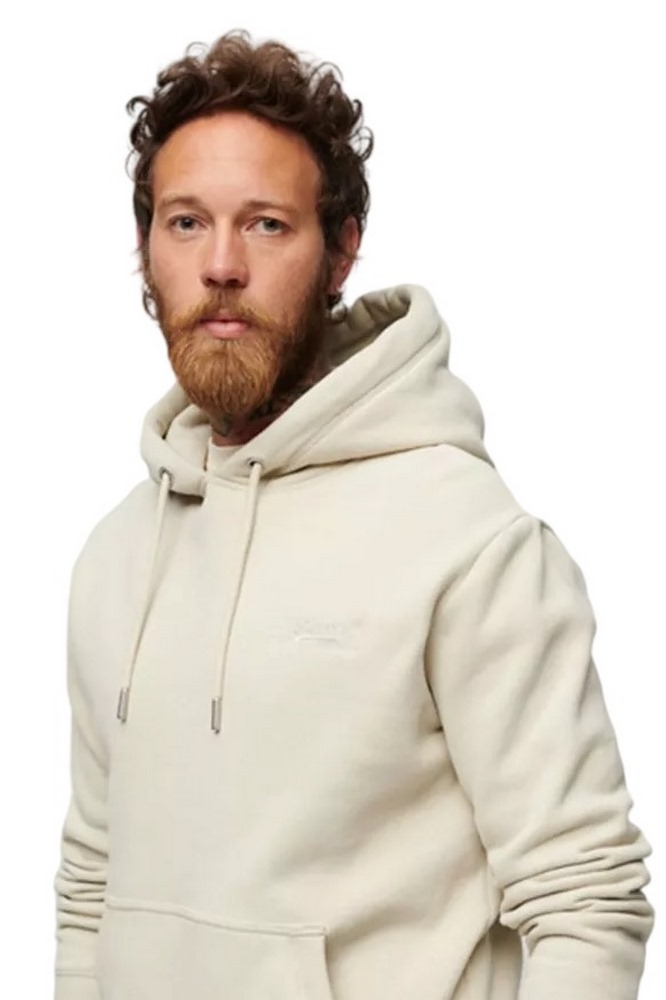 SUPERDRY D2 OVIN ESSENTIAL LOGO HOODIE ΦΟΥΤΕΡ ΜΠΛΟΥΖΑ ΑΝΔΡΙΚΗ BEIGE