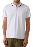 GUESS QUATTRO G TAPE POLO T-SHIRT ΜΠΛΟΥΖΑ ΑΝΔΡΙΚΗ WHITE