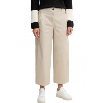 CALVIN KLEIN JEANS STRETCH COTTON TWILL BARREL LEG ΠΑΝΤΕΛΟΝΙ ΓΥΝΑΙΚΕΙΟ BEIGE