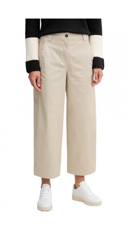 CALVIN KLEIN JEANS STRETCH COTTON TWILL BARREL LEG ΠΑΝΤΕΛΟΝΙ ΓΥΝΑΙΚΕΙΟ BEIGE
