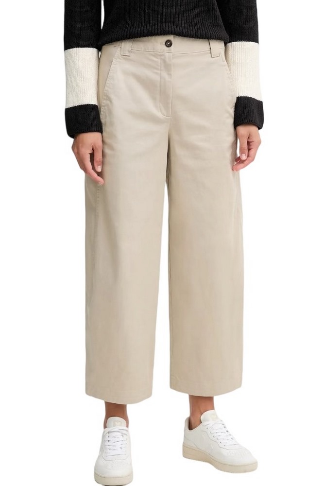 CALVIN KLEIN JEANS STRETCH COTTON TWILL BARREL LEG ΠΑΝΤΕΛΟΝΙ ΓΥΝΑΙΚΕΙΟ BEIGE