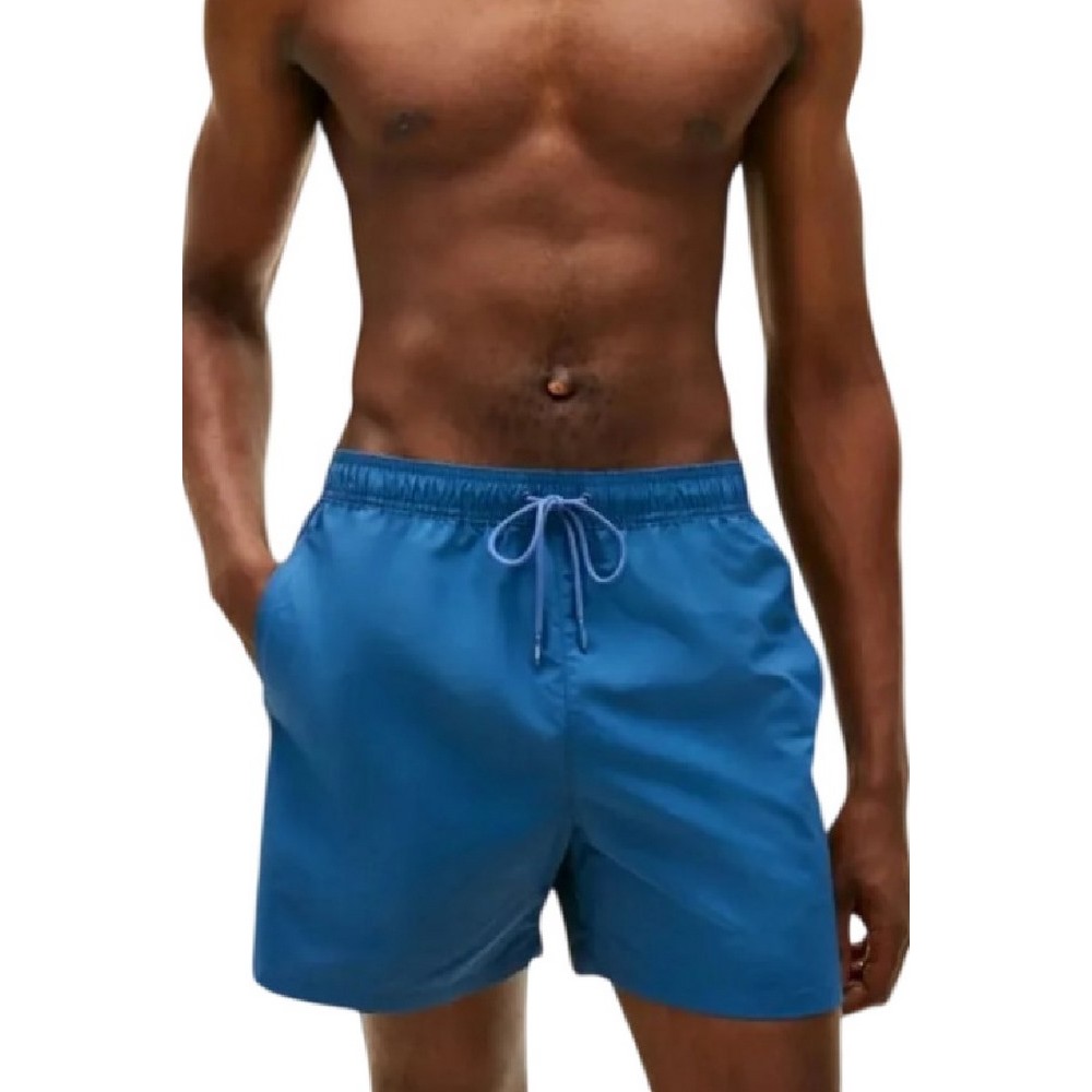 TOMMY HILFIGER MEDIUM DRAWSTRING TAPE ΜΑΓΙΟ ΑΝΔΡΙΚΟ BLUE