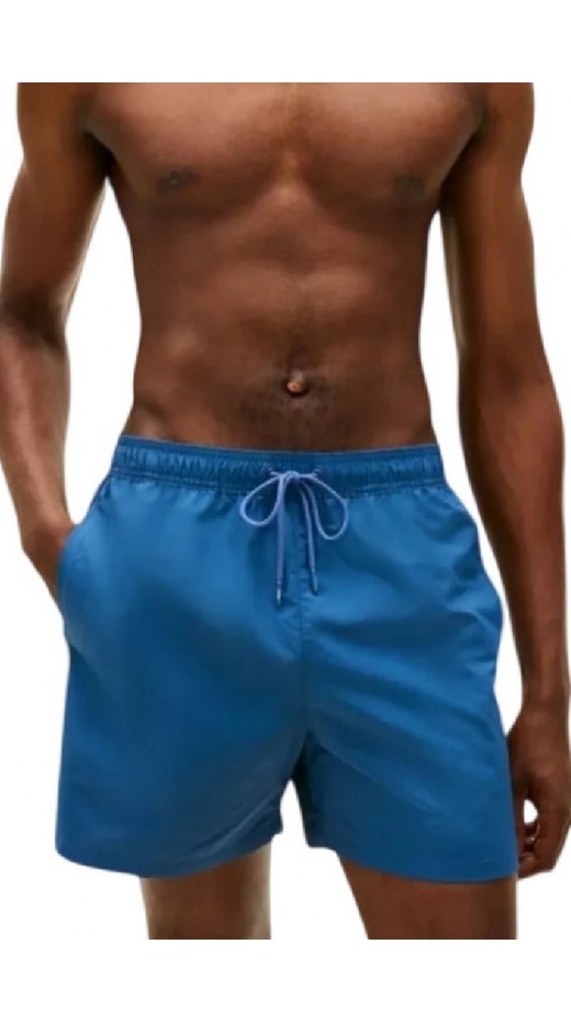 TOMMY HILFIGER MEDIUM DRAWSTRING TAPE ΜΑΓΙΟ ΑΝΔΡΙΚΟ BLUE