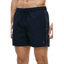 TOMMY HILFIGER MEDIUM DRAWSTRING TAPE ΜΑΓΙΟ ΑΝΔΡΙΚΟ NAVY