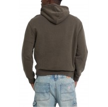 GUESS JEANS GJ HOOD REG AMERICA TRAD SWEAT ΦΟΥΤΕΡ ΜΠΛΟΥΖΑ ΑΝΔΡΙΚΗ OLIVE