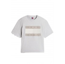 TOMMY JEANS 90S DISTRESSED FLAG TEE T-SHIRT ΜΠΛΟΥΖΑ ΑΝΔΡΙΚΗ GREY