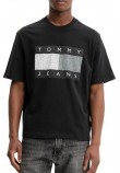 TOMMY JEANS 90S DISTRESSED FLAG TEE T-SHIRT ΜΠΛΟΥΖΑ ΑΝΔΡΙΚΗ BLACK