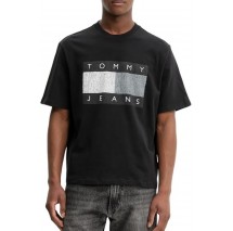 TOMMY JEANS 90S DISTRESSED FLAG TEE T-SHIRT ΜΠΛΟΥΖΑ ΑΝΔΡΙΚΗ BLACK