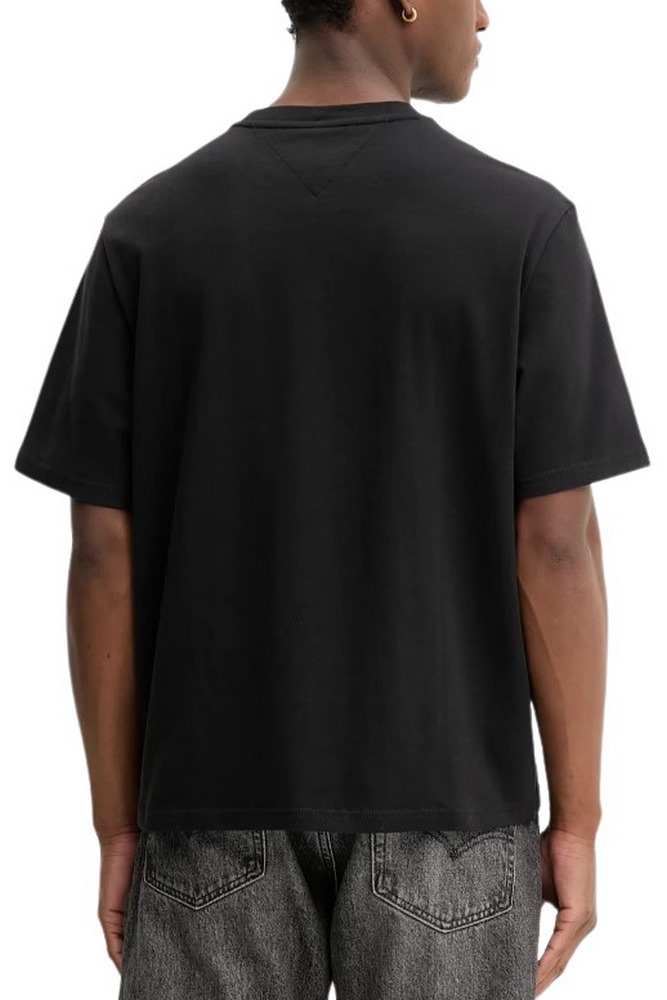 TOMMY JEANS 90S DISTRESSED FLAG TEE T-SHIRT ΜΠΛΟΥΖΑ ΑΝΔΡΙΚΗ BLACK