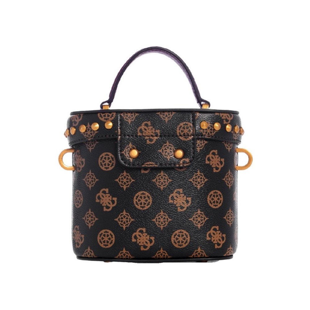 GUESS FYNNA MINI CANNISTER ΤΣΑΝΤΑ ΓΥΝΑΙΚΕΙΑ BROWN