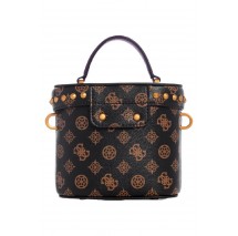GUESS FYNNA MINI CANNISTER ΤΣΑΝΤΑ ΓΥΝΑΙΚΕΙΑ BROWN