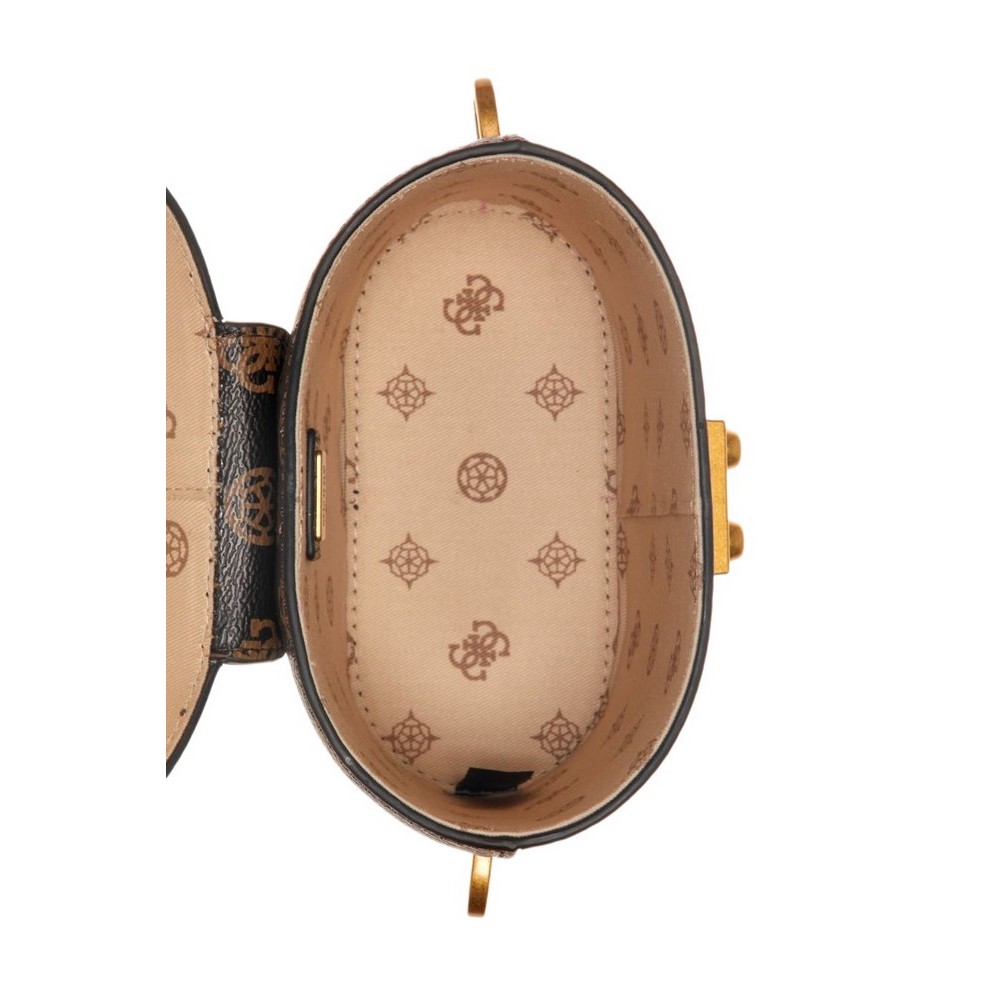 GUESS FYNNA MINI CANNISTER ΤΣΑΝΤΑ ΓΥΝΑΙΚΕΙΑ BROWN