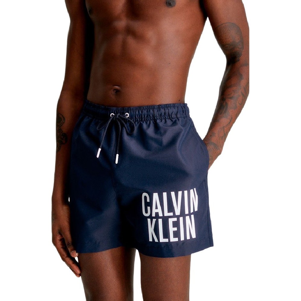 CALVIN KLEIN JEANS MEDIUM DRAWSTRING ΜΑΓΙΟ ΑΝΔΡΙΚΟ NAVY