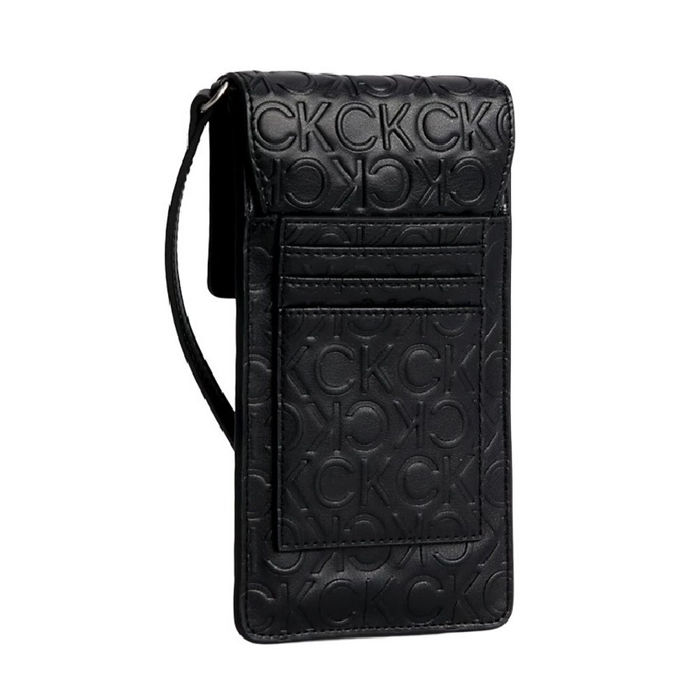 CALVIN KLEIN JEANS CK MUST PHONE POUCH XBODY-EMB MN  ΑΞΕΣΟΥΑΡ ΠΟΡΤΟΦΟΛΙ ΓΥΝΑΙΚΕΙΟ BLACK