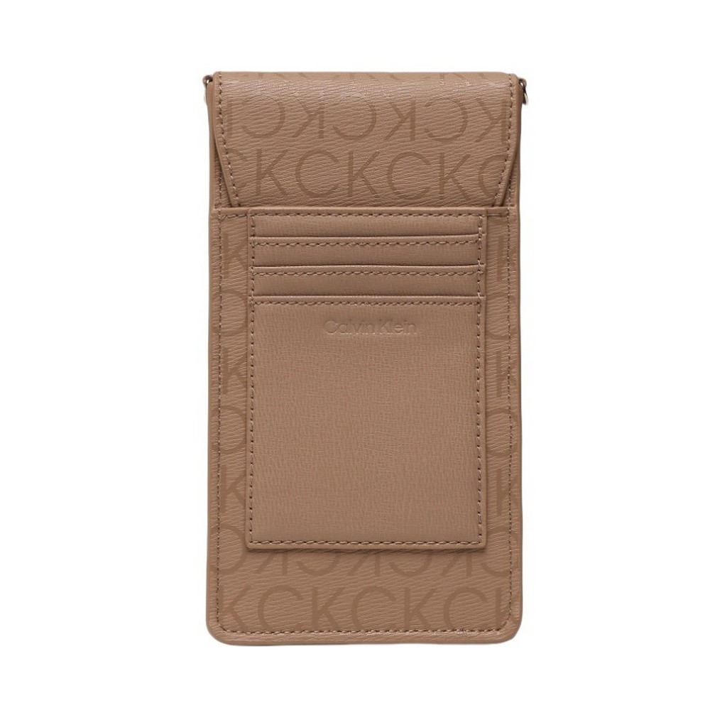 CALVIN KLEIN JEANS CK MUST PHONE POUCH EPI MONO ΑΞΕΣΟΥΑΡ ΠΟΡΤΟΦΟΛΙ ΓΥΝΑΙΚΕΙΑ BEIGE