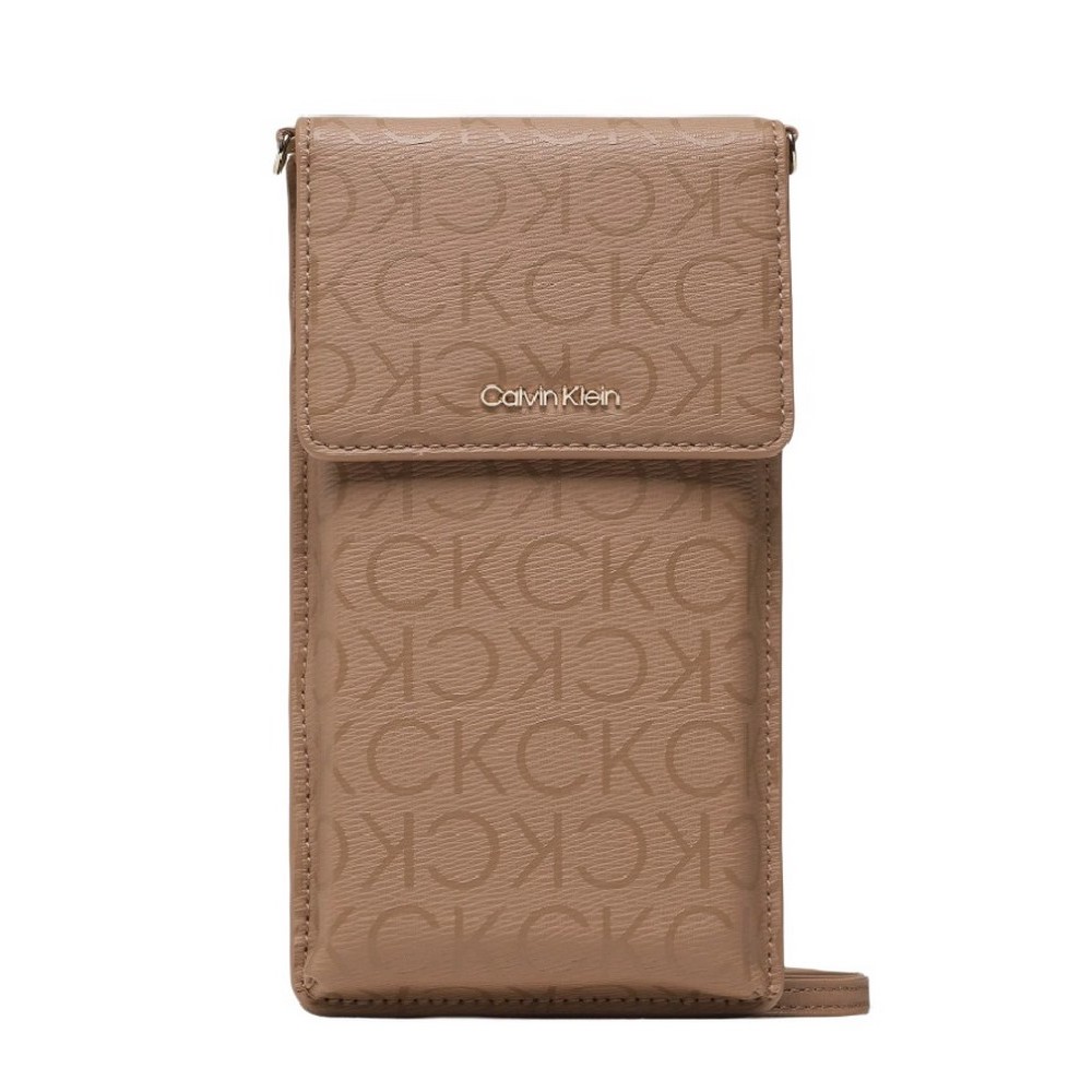 CALVIN KLEIN JEANS CK MUST PHONE POUCH EPI MONO ΑΞΕΣΟΥΑΡ ΠΟΡΤΟΦΟΛΙ ΓΥΝΑΙΚΕΙΑ BEIGE