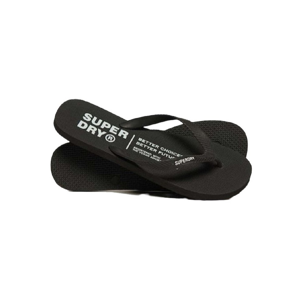 SUPERDRY STUDIOS VEGAN FLIP FLOP ΠΑΝΤΟΦΛΑ ΑΝΔΡΙΚΗ BLACK