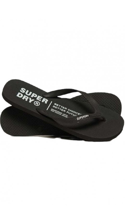 SUPERDRY STUDIOS VEGAN FLIP FLOP ΠΑΝΤΟΦΛΑ ΑΝΔΡΙΚΗ BLACK