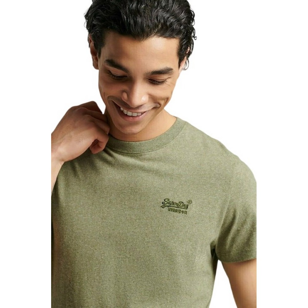 SUPERDRY D2 OVIN VINTAGE LOGO EMB TEE T-SHIRT ΑΝΔΡΙΚΟ OLIVE