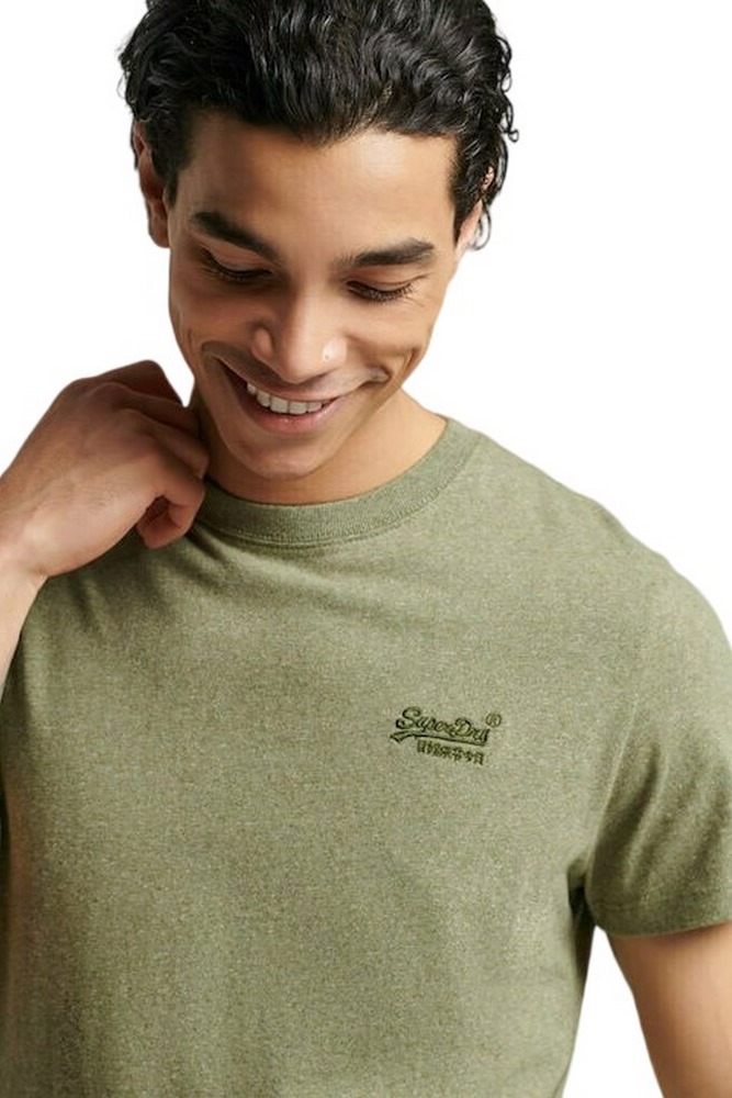 SUPERDRY D2 OVIN VINTAGE LOGO EMB TEE T-SHIRT ΑΝΔΡΙΚΟ OLIVE