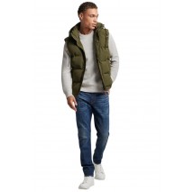 SUPERDRY D3 OVIN EVEREST HOODED PUFFER GILET ΓΙΛΕΚΟ ΜΠΟΥΦΑΝ ΑΝΔΡΙΚΟ OLIVE
