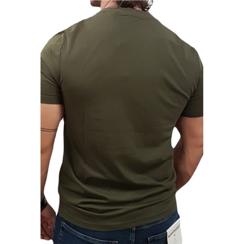 GUESS AIDY CN SS TEE T-SHIRT ΜΠΛΟΥΖΑ ΑΝΔΡΙΚΗ KHAKI