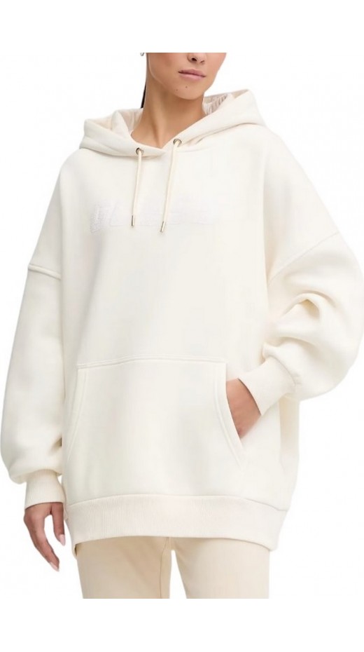 GUESS AELIA LONG MAXI SWEATSHIRT DRE ΦΟΥΤΕΡ ΜΠΛΟΥΖΑ ΓΥΝΑΙΚΕΙΑ OFF WHITE