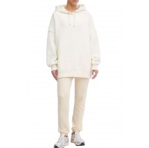 GUESS AELIA LONG MAXI SWEATSHIRT DRE ΦΟΥΤΕΡ ΜΠΛΟΥΖΑ ΓΥΝΑΙΚΕΙΑ OFF WHITE