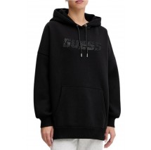 GUESS AELIA LONG MAXI SWEATSHIRT DRE ΦΟΥΤΕΡ ΜΠΛΟΥΖΑ ΓΥΝΑΙΚΕΙΑ BLACK