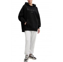 GUESS AELIA LONG MAXI SWEATSHIRT DRE ΦΟΥΤΕΡ ΜΠΛΟΥΖΑ ΓΥΝΑΙΚΕΙΑ BLACK