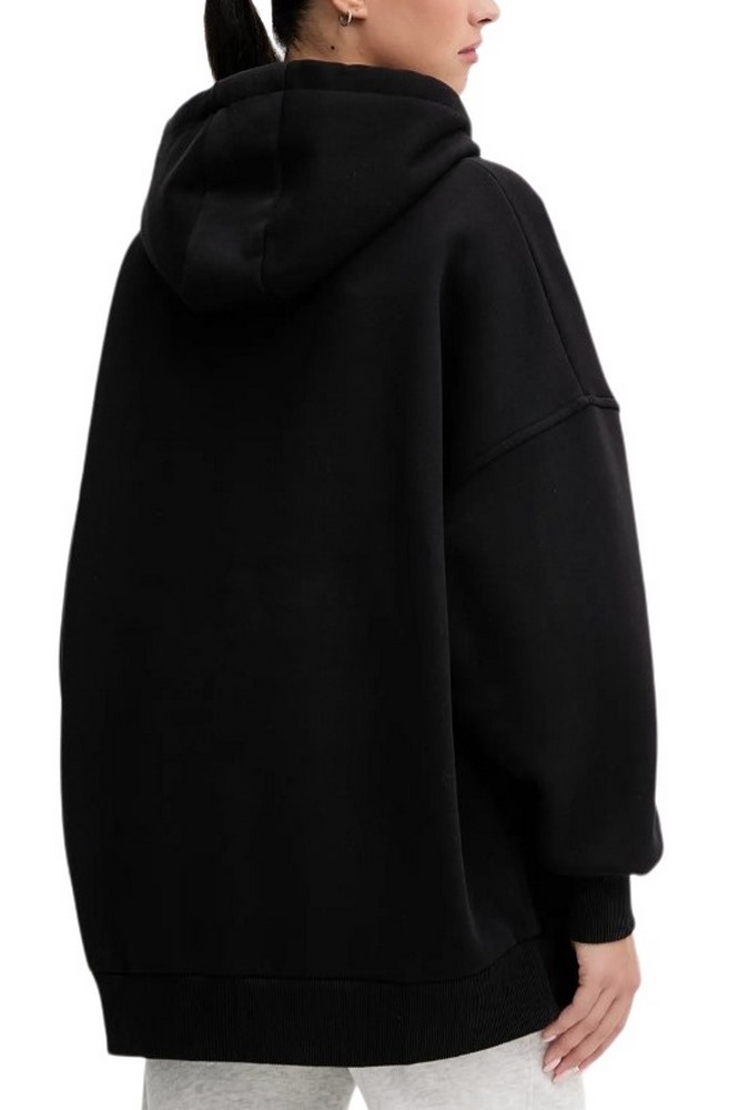GUESS AELIA LONG MAXI SWEATSHIRT DRE ΦΟΥΤΕΡ ΜΠΛΟΥΖΑ ΓΥΝΑΙΚΕΙΑ BLACK