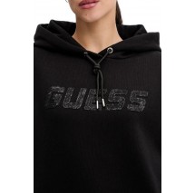 GUESS AELIA LONG MAXI SWEATSHIRT DRE ΦΟΥΤΕΡ ΜΠΛΟΥΖΑ ΓΥΝΑΙΚΕΙΑ BLACK