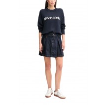 CALVIN KLEIN JEANS COTTON GRAPHIC PULLOVER ΜΠΛΟΥΖΑ ΠΛΕΚΤΗ ΓΥΝΑΙΚΕΙΑ NAVY