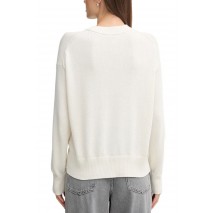 CALVIN KLEIN JEANS COTTON GRAPHIC PULLOVER ΜΠΛΟΥΖΑ ΠΛΕΚΤΗ ΓΥΝΑΙΚΕΙΑ OFF WHITE