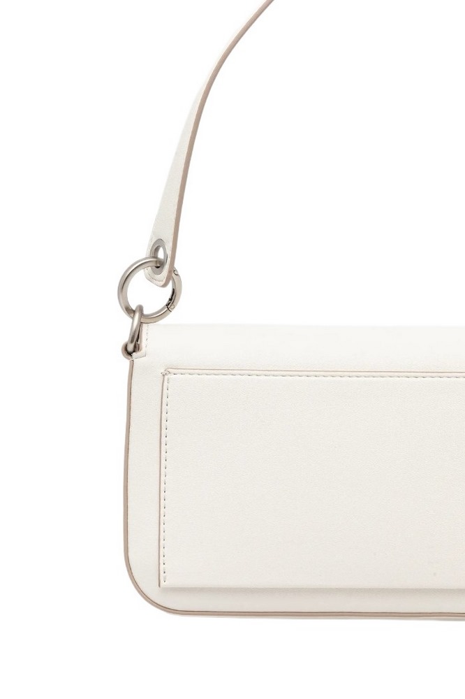 CALVIN KLEIN JEANS SCULPTED FLAP SHOULDER POUCH25 ΤΣΑΝΤΑ ΓΥΝΑΙΚΕΙΑ WHITE