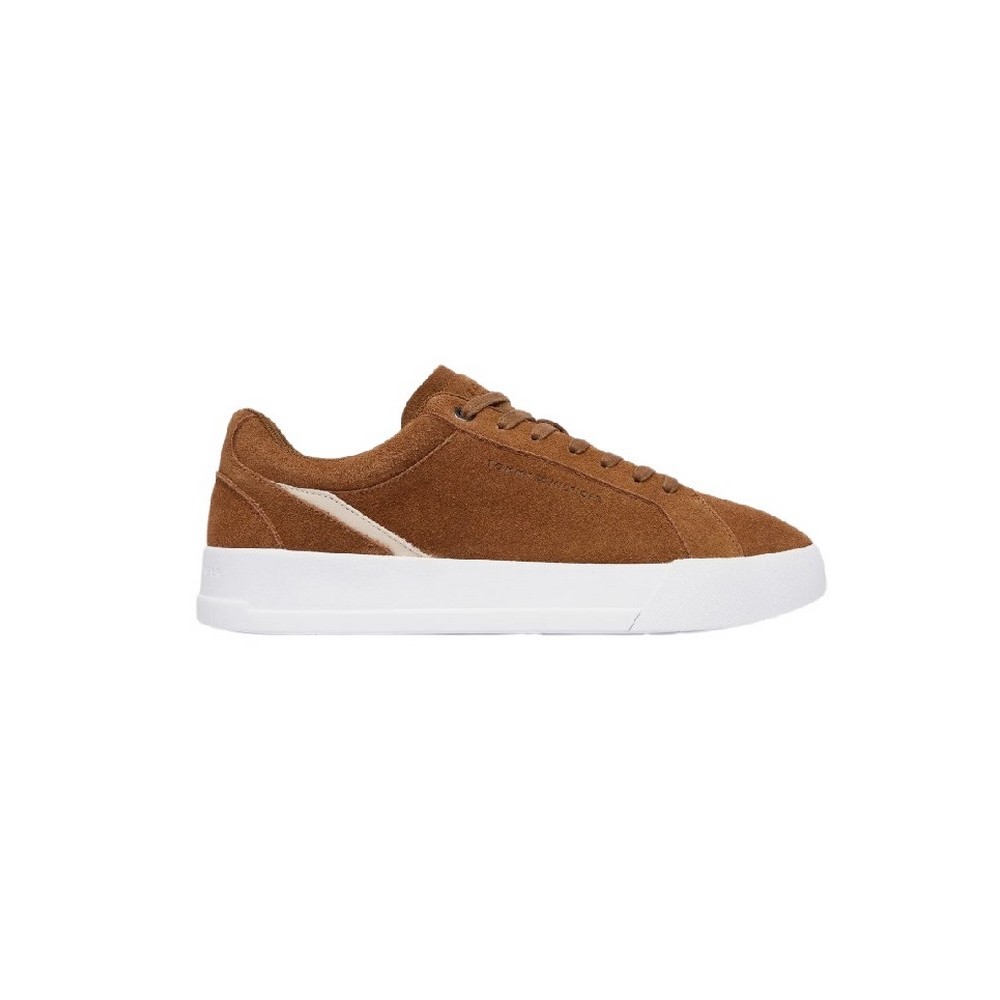 TOMMY HILFIGER COURT PREMIUM SUEDE ΠΑΠΟΥΤΣΙ ΑΝΔΡΙΚΟ BROWN