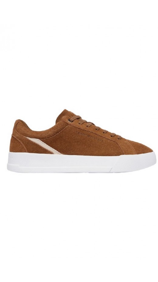 TOMMY HILFIGER COURT PREMIUM SUEDE ΠΑΠΟΥΤΣΙ ΑΝΔΡΙΚΟ BROWN