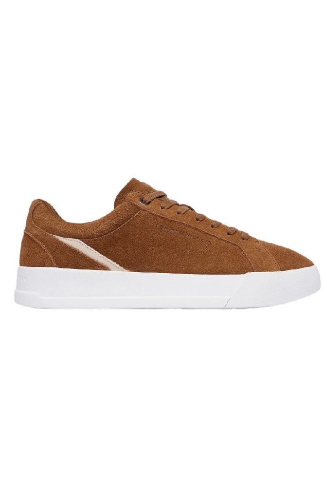 TOMMY HILFIGER COURT PREMIUM SUEDE ΠΑΠΟΥΤΣΙ ΑΝΔΡΙΚΟ BROWN