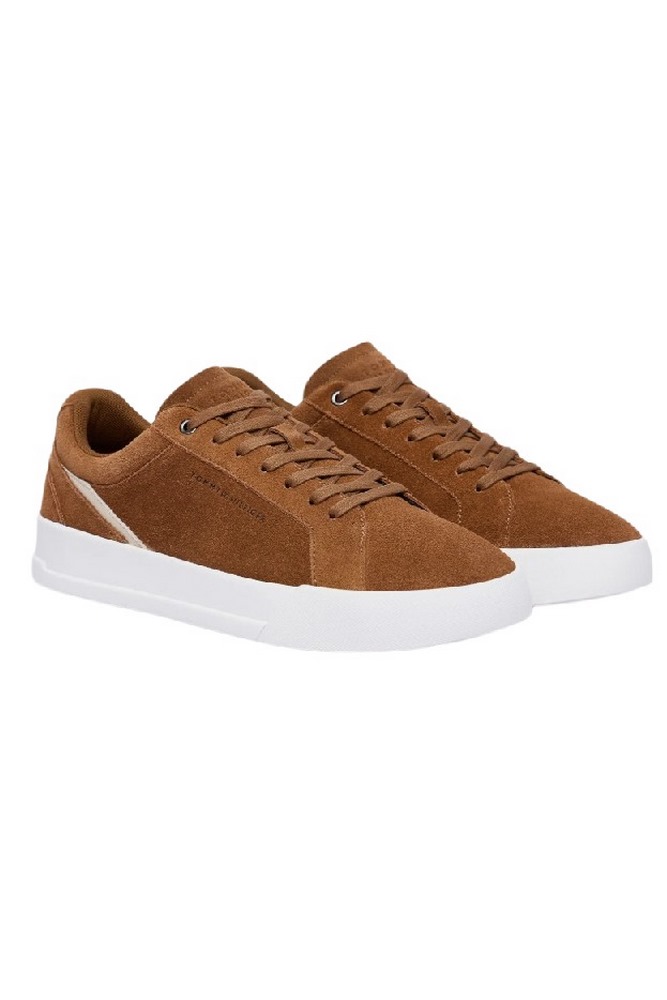 TOMMY HILFIGER COURT PREMIUM SUEDE ΠΑΠΟΥΤΣΙ ΑΝΔΡΙΚΟ BROWN