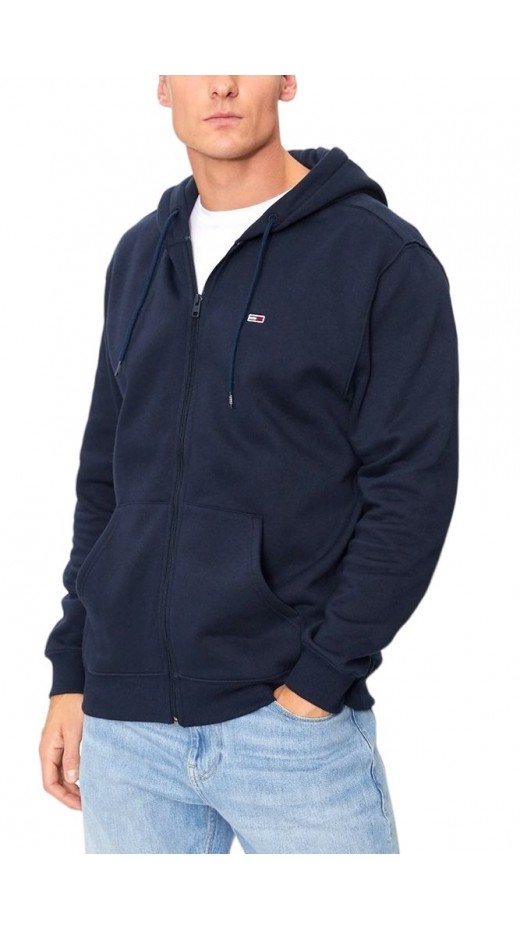TOMMY JEANS REG S FLAG ZIP THRU ΖΑΚΕΤΑ ΦΟΥΤΕΡ ΑΝΔΡΙΚΗ NAVY