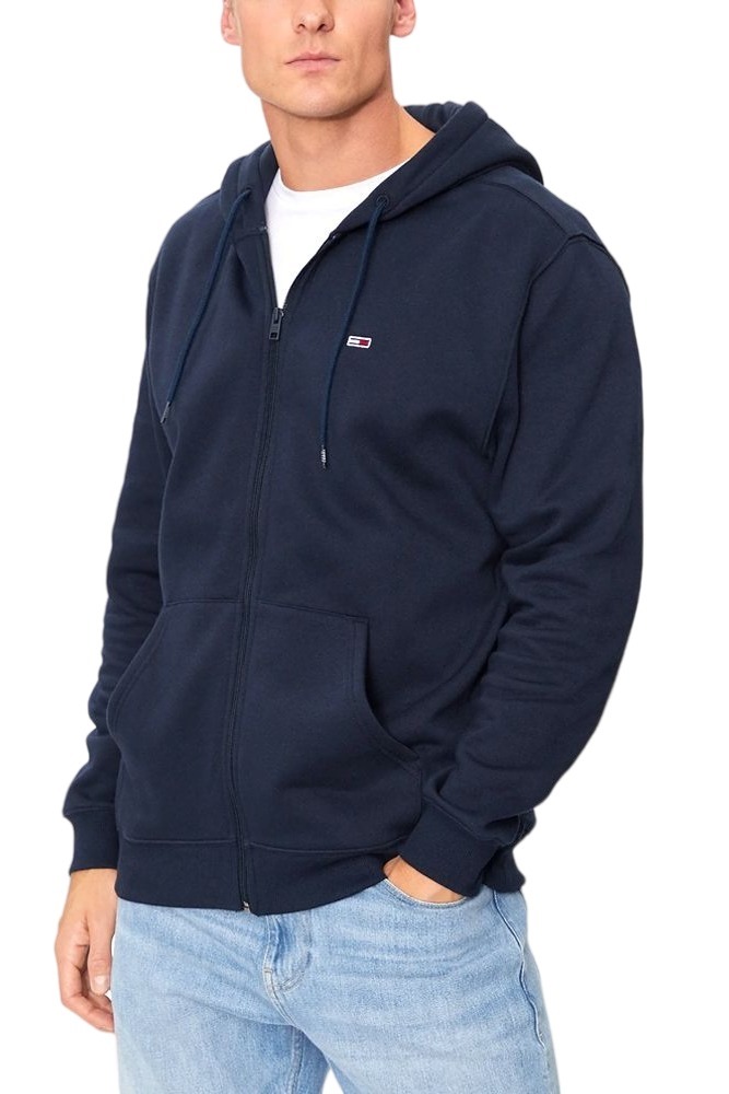 TOMMY JEANS REG S FLAG ZIP THRU ΖΑΚΕΤΑ ΦΟΥΤΕΡ ΑΝΔΡΙΚΗ NAVY