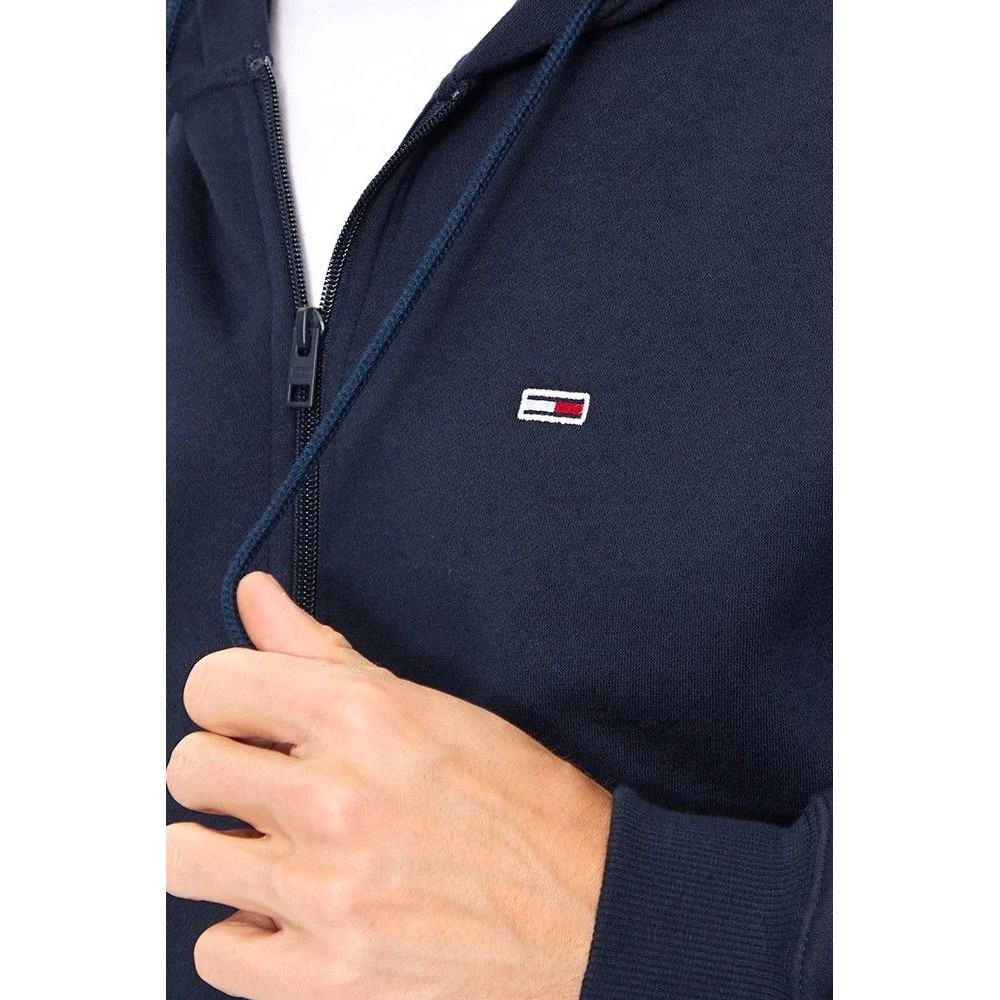 TOMMY JEANS REG S FLAG ZIP THRU ΖΑΚΕΤΑ ΦΟΥΤΕΡ ΑΝΔΡΙΚΗ NAVY