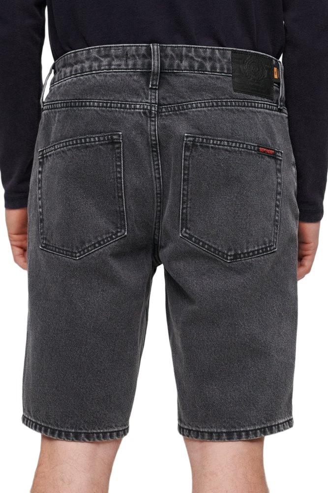 D2 OVIN VINTAGE STRAIGHT SHORT ΣΟΡΤΣ ΑΝΔΡΙΚΟ WASHED BLACK