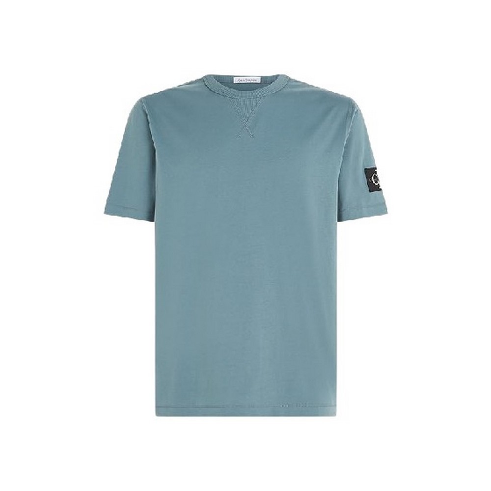 CALVIN KLEIN BADGE REGULAR TEE T-SHIRT ΑΝΔΡΙΚΟ GOBLIN BLUE