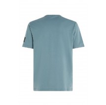 CALVIN KLEIN BADGE REGULAR TEE T-SHIRT ΑΝΔΡΙΚΟ GOBLIN BLUE