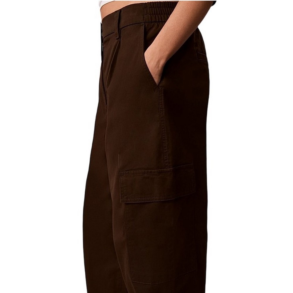 CALVIN KLEIN JEANSCOTTON EWAIST CARGO PANT ΠΑΝΤΕΛΟΝΙ ΓΥΝΑΙΚΕΙΟ COFFEE