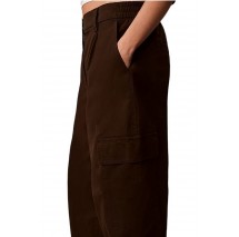 CALVIN KLEIN JEANSCOTTON EWAIST CARGO PANT ΠΑΝΤΕΛΟΝΙ ΓΥΝΑΙΚΕΙΟ COFFEE